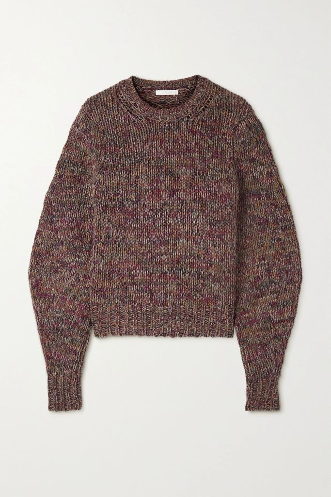 Cashmere And Wool-blend Sweater - Purple