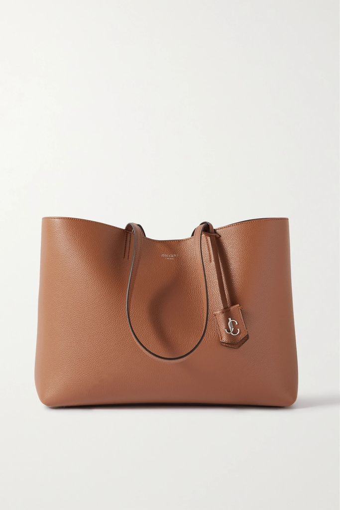 Nine2five Textured-leather Tote - Brown