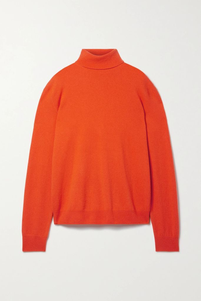 Ciba Cashmere Turtleneck Sweater - Orange