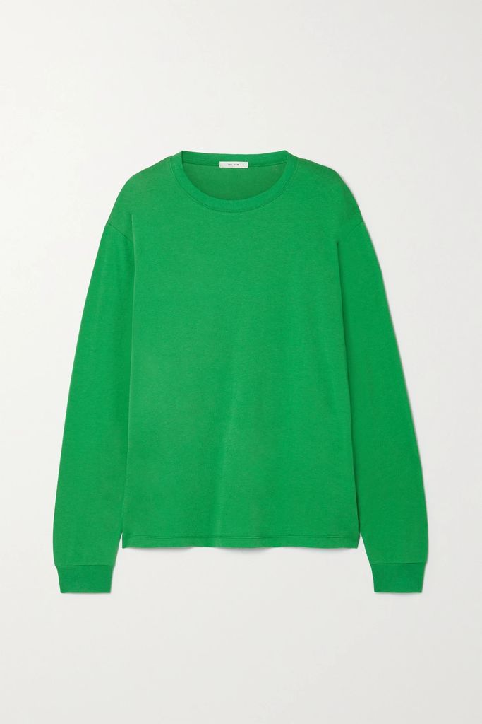 Ciles Organic Cotton-jersey T-shirt - Green