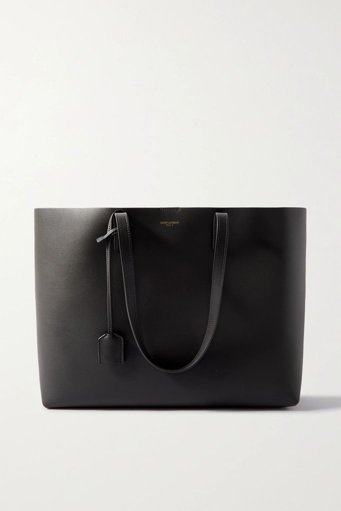 Leather Tote - Gray