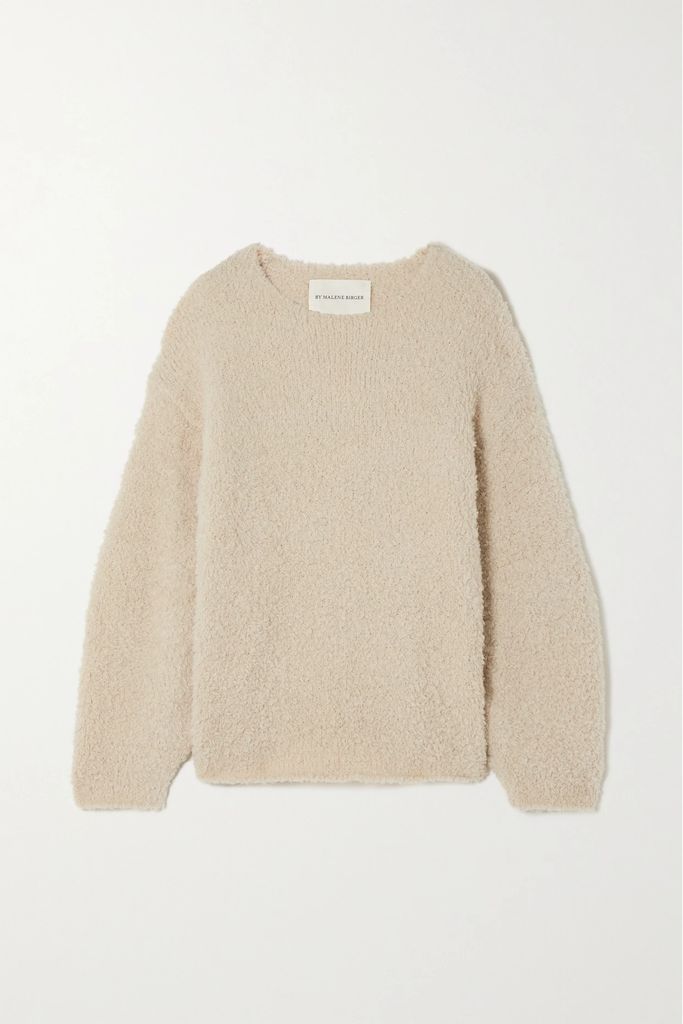 Hilme Textured Wool-blend Sweater - Cream