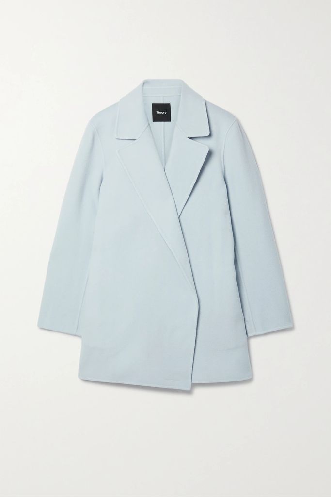 Wool And Cashmere-blend Coat - Light blue