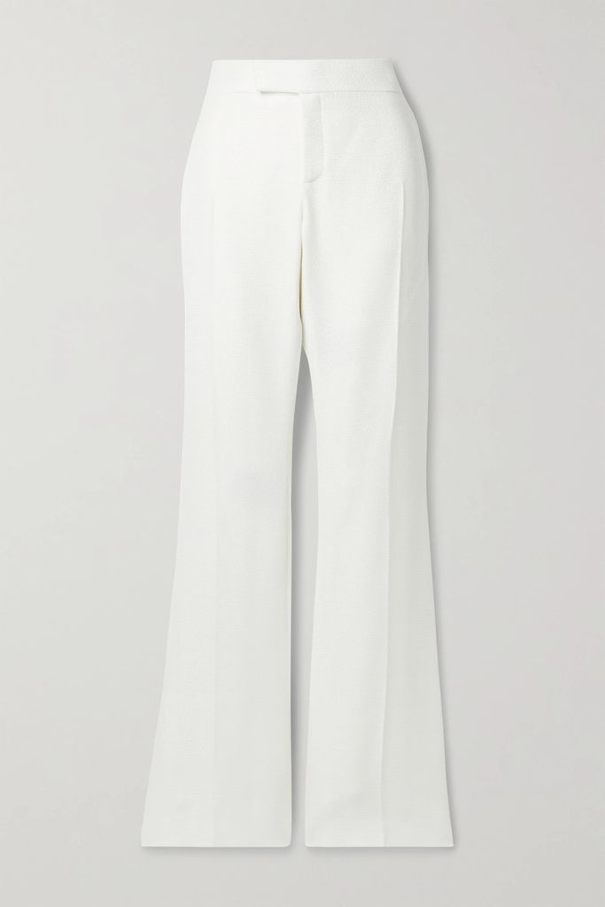 Woven Flared Pants - Off-white