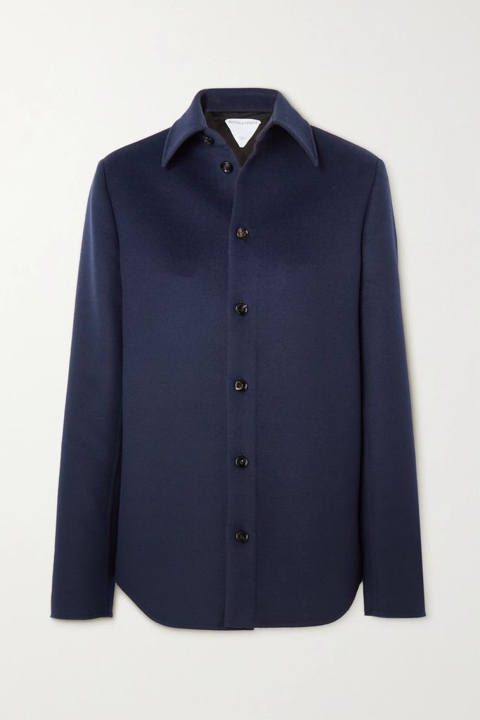 Wool-flannel Shirt - Navy