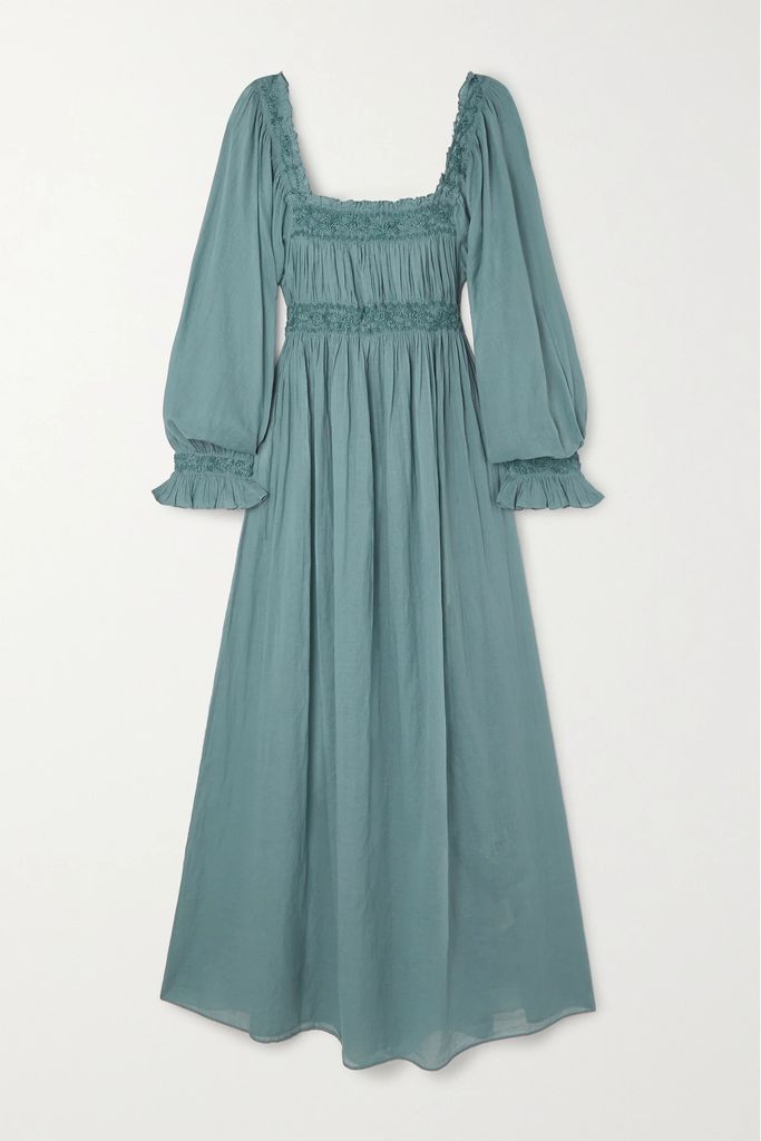 Catrinette Cotton Maxi Dress - Blue