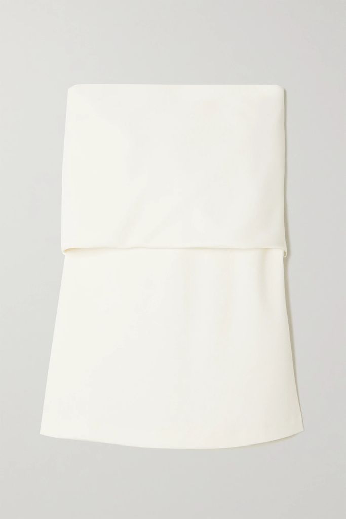 Strapless Recycled Crepe Top - Off-white