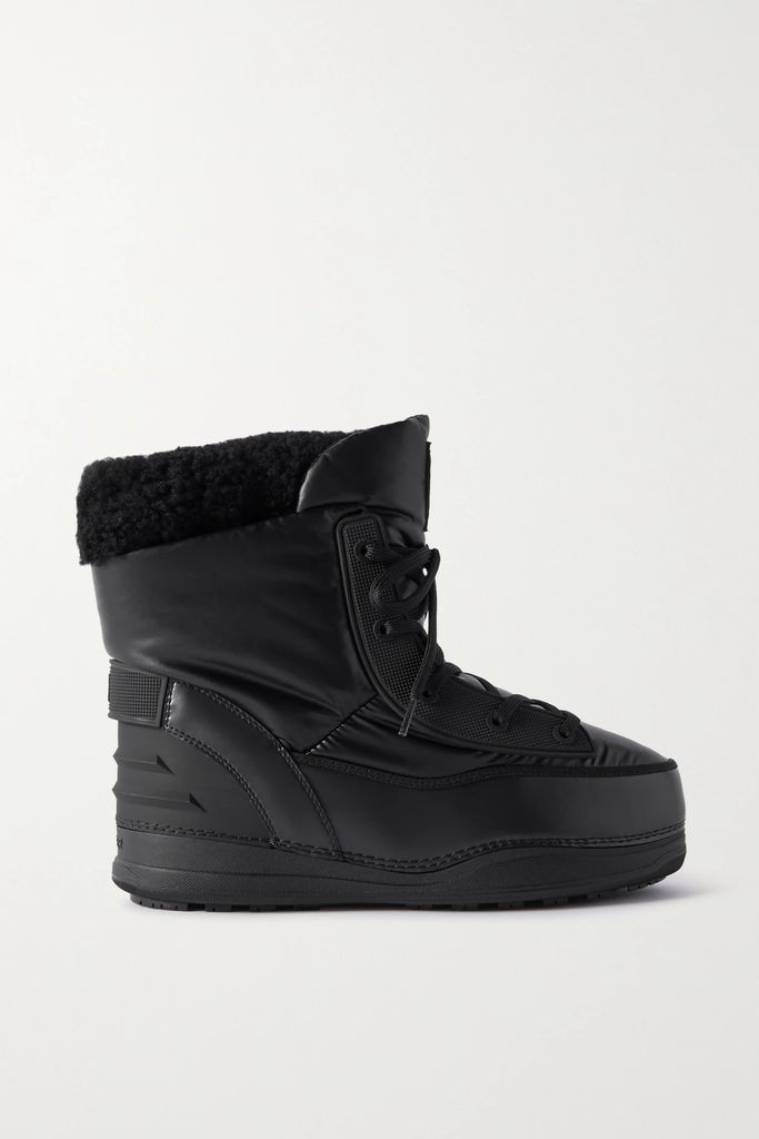 La Plagne 2g Fleece-lined Shell Snow Boots - Black