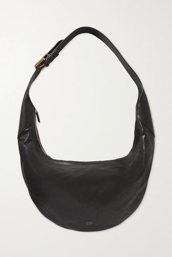 August Leather Shoulder Bag - Black