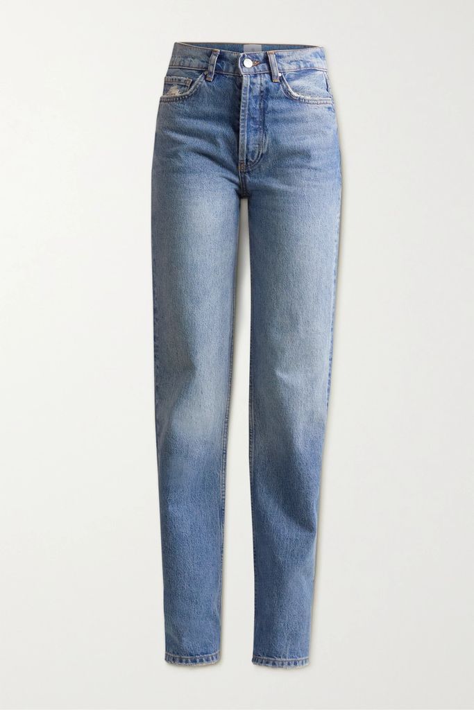 Kat High-rise Straight-leg Jeans - Blue