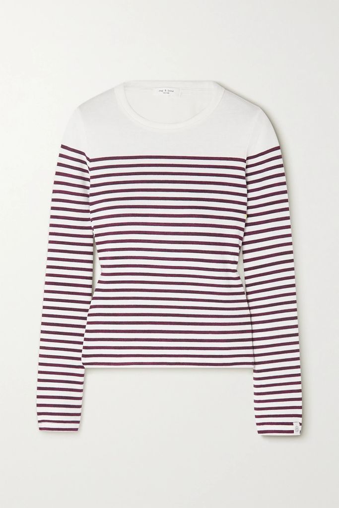 Breton Striped Knitted Sweater - Cream