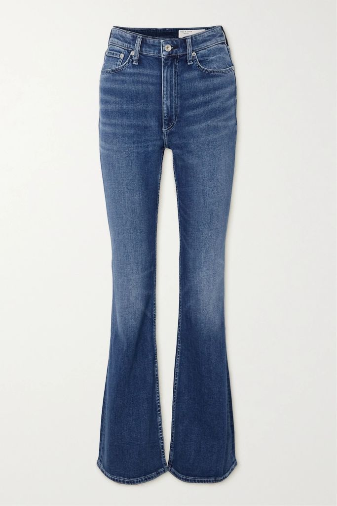 Casey High-rise Flared Jeans - Mid denim