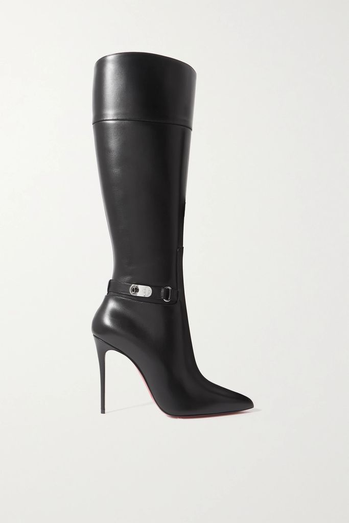 Lock Kate Botta Leather Knee Boots - Black