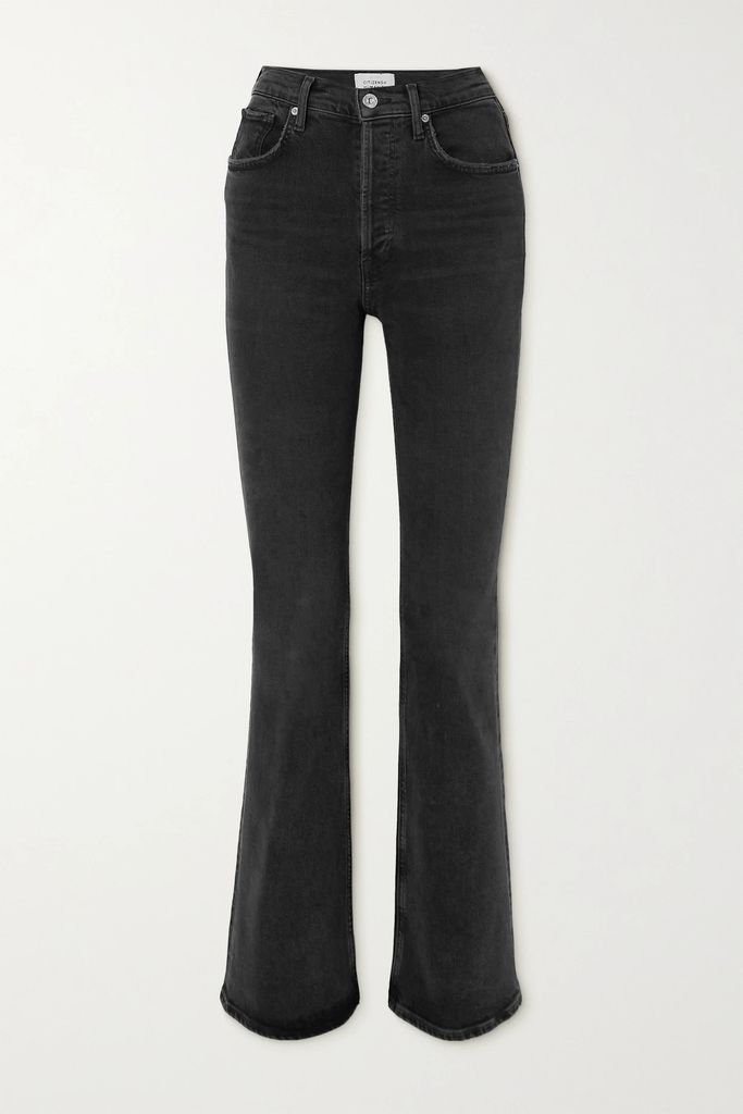 High-rise Bootcut Jeans - Black
