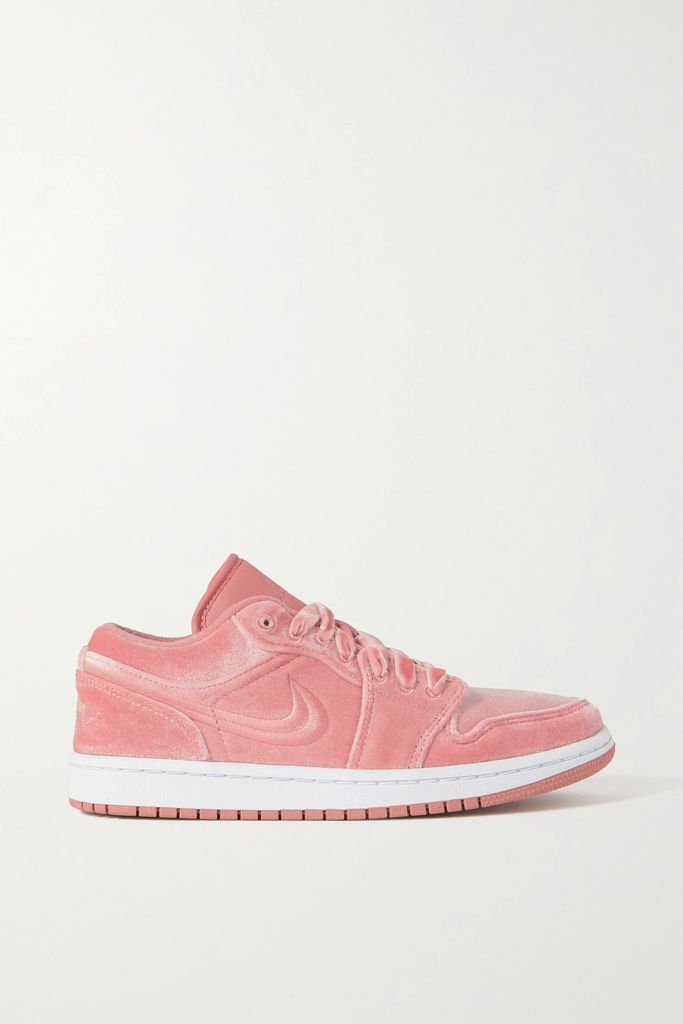 Air Jordan 1 Low Velvet Sneakers - Pink
