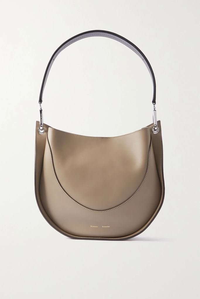 Arch Small Leather Shoulder Bag - Taupe