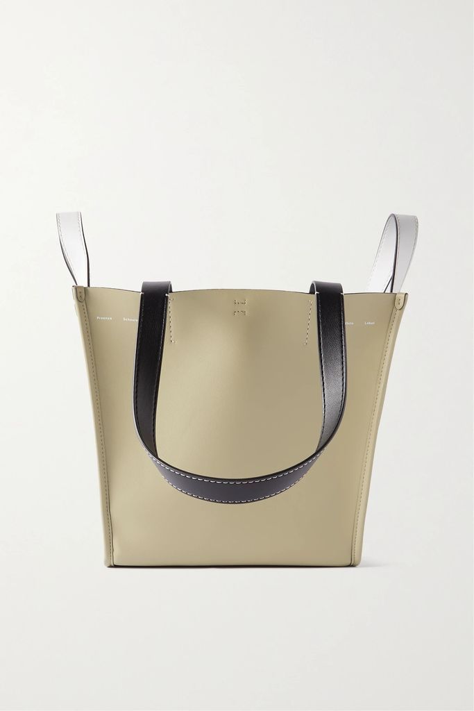 Mercer Large Leather Tote - Stone