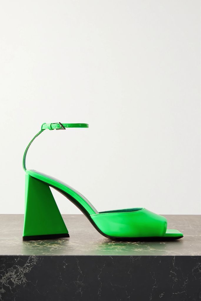 Piper Leather Sandals - Bright green