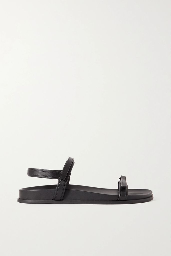 Gio Leather Sandals - Black