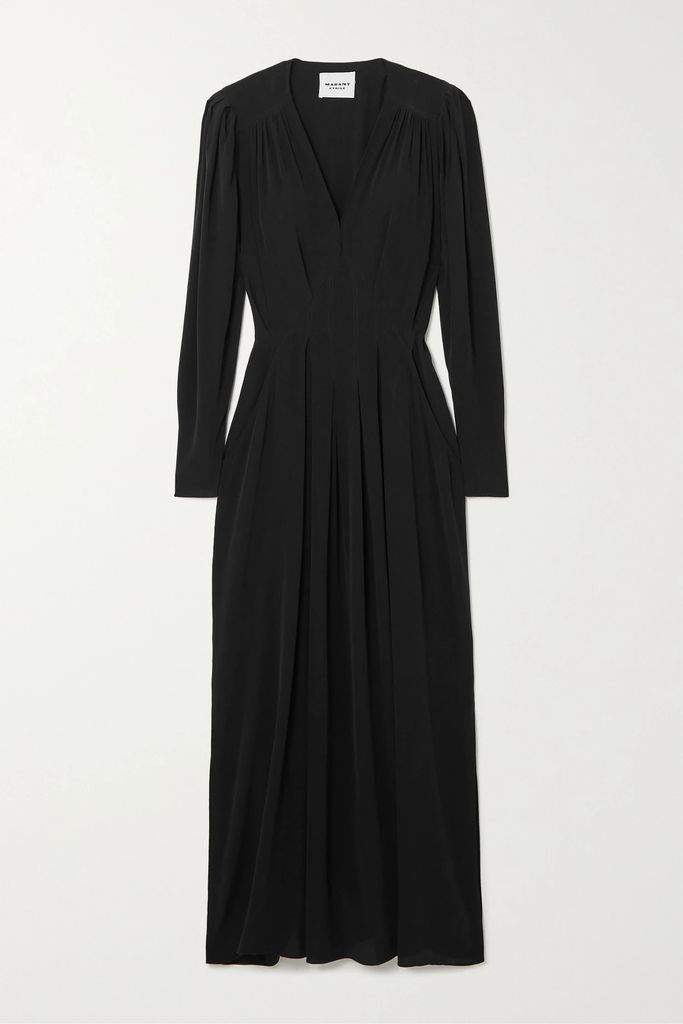 Ezinia Cupro Maxi Dress - Black