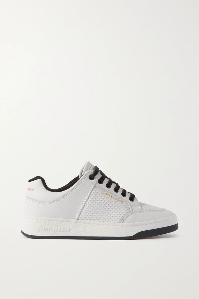 Sl61 Logo-print Leather Sneakers - White