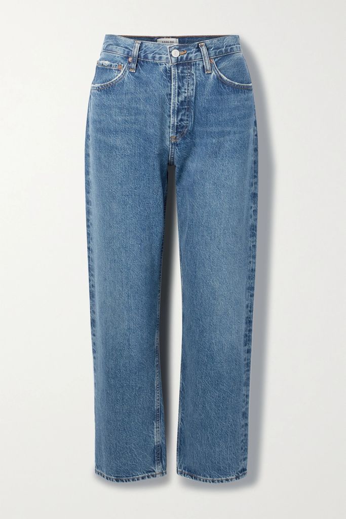 Wyman Low-rise Straight-leg Jeans - Dark denim