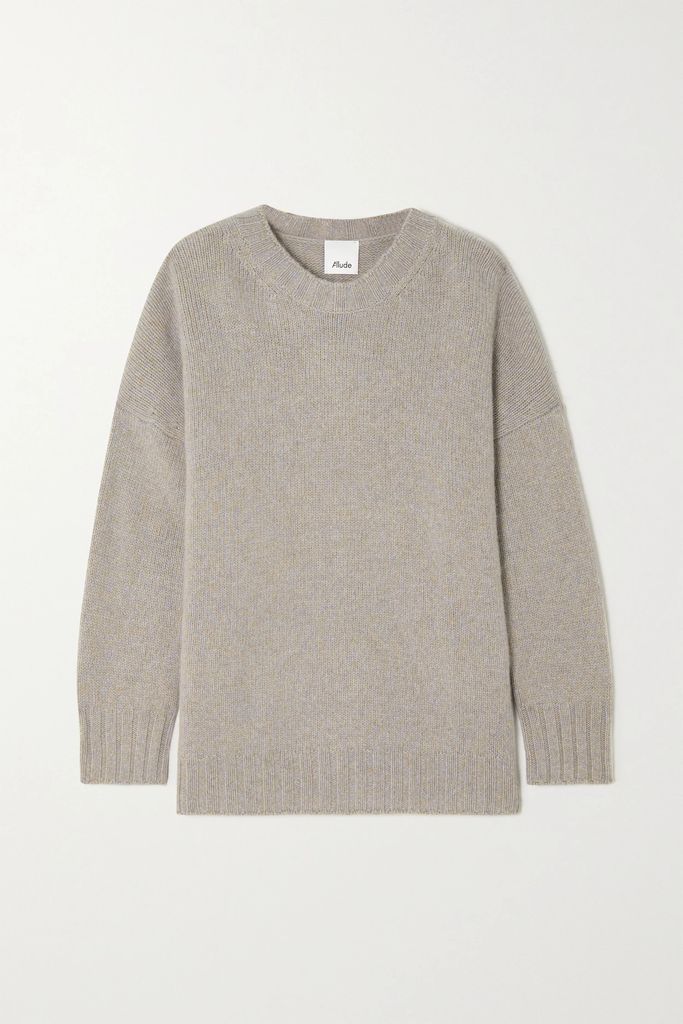Wool And Cashmere-blend Sweater - Beige
