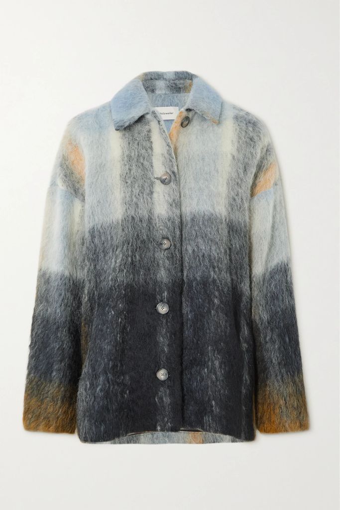 Bliss Brushed Knitted Jacket - Blue