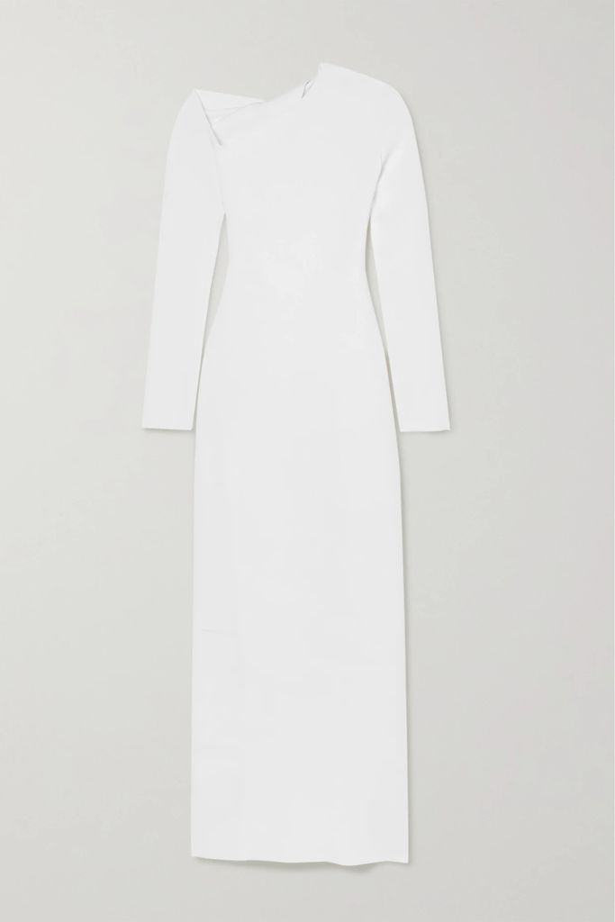 Londrina Cutout Stretch-crepe Midi Dress - White