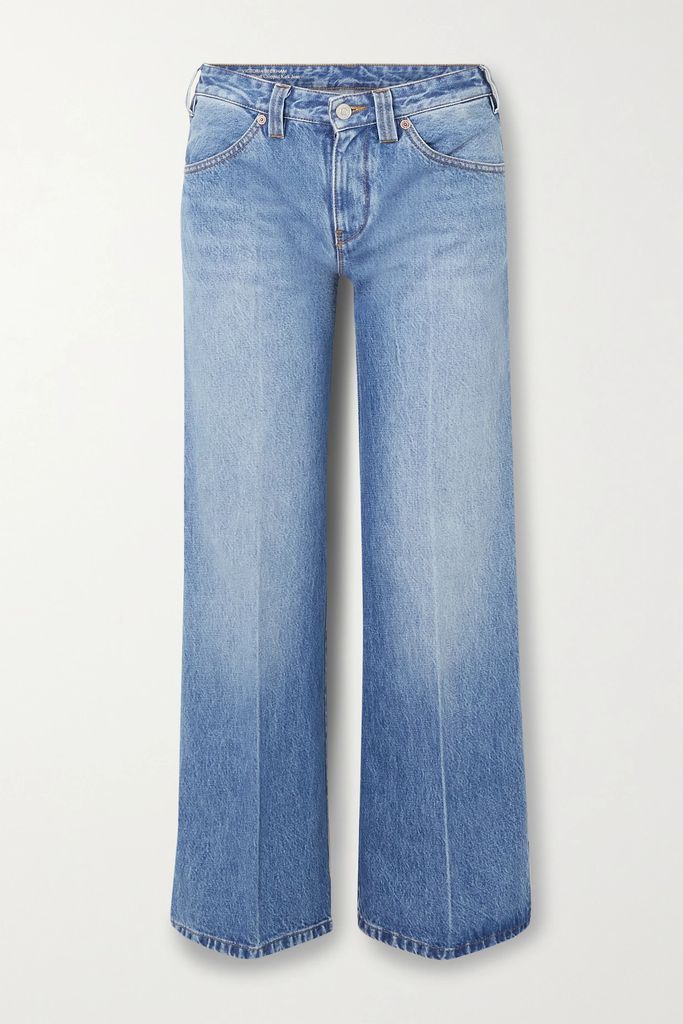 Edie Mid-rise Flared Jeans - Blue