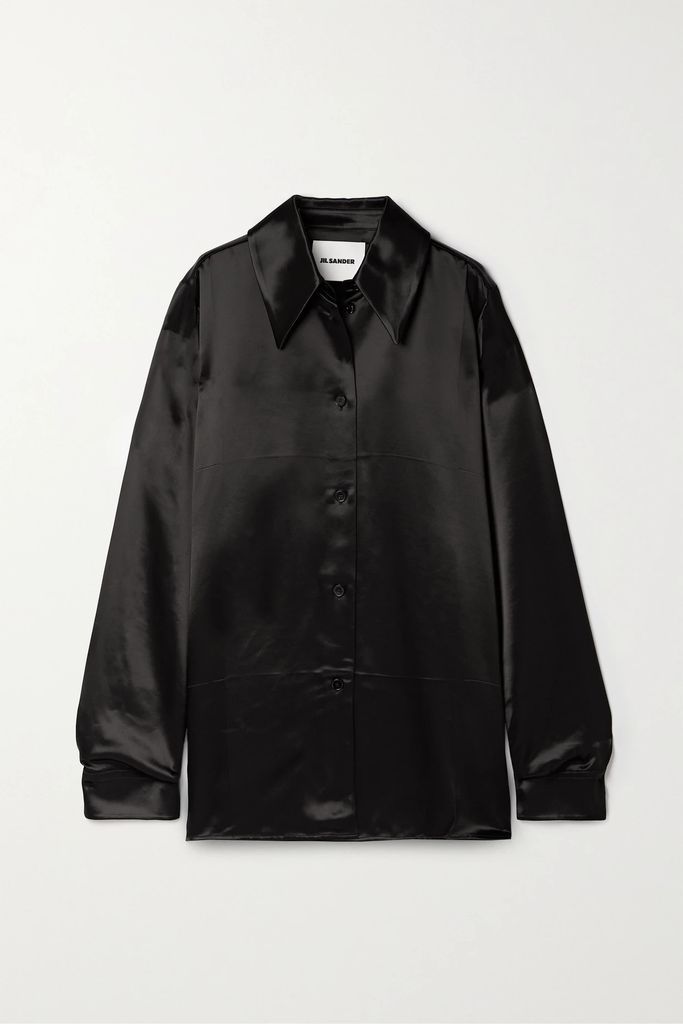 Satin Shirt - Black