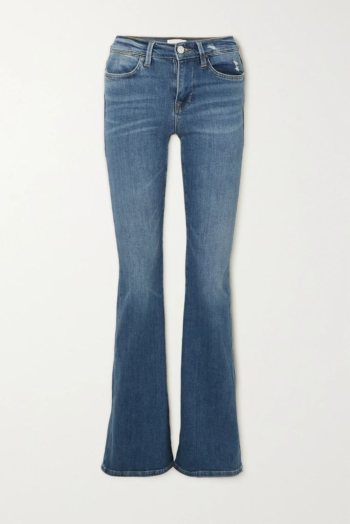 Le High Flare High-rise Jeans - Mid denim