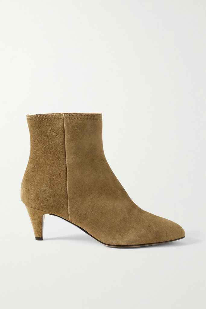Deone Suede Ankle Boots - Light brown