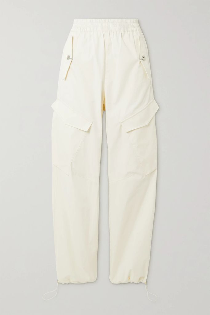 Latch Cotton-blend Twill Tapered Cargo Pants - Ivory