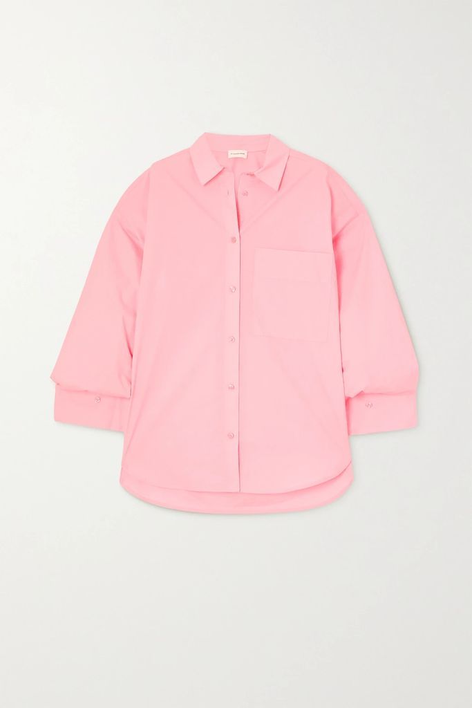 Derris Organic Cotton-poplin Shirt - Baby pink