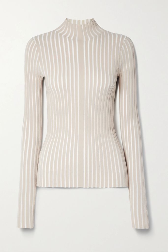 The Ridley Ribbed Cotton-blend Sweater - Cream