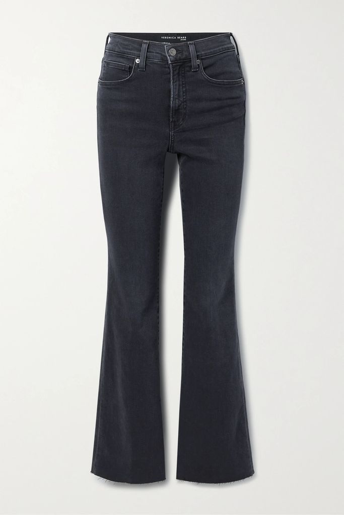 Leena High-rise Bootcut Jeans - Black