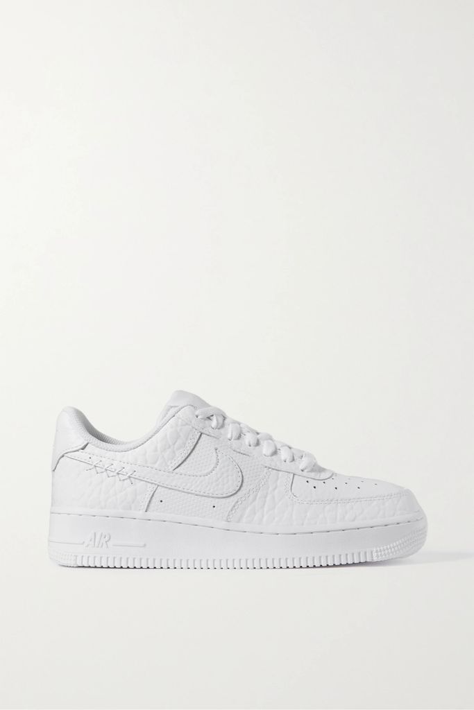 Air Force 1 '07 Textured Leather Sneakers - White