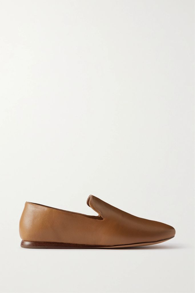 Demi Leather Loafers - Tan