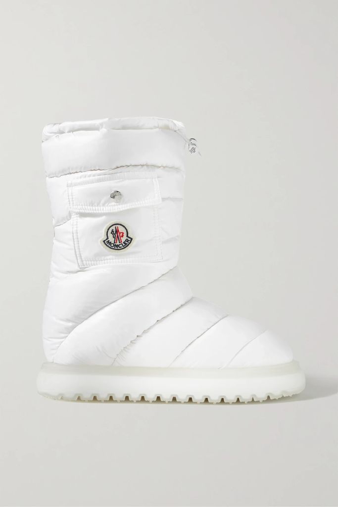 Gaia Quilted Shell Boots - White