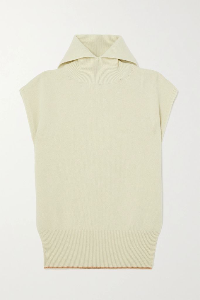 Cashmere-blend Turtleneck Sweater - Off-white