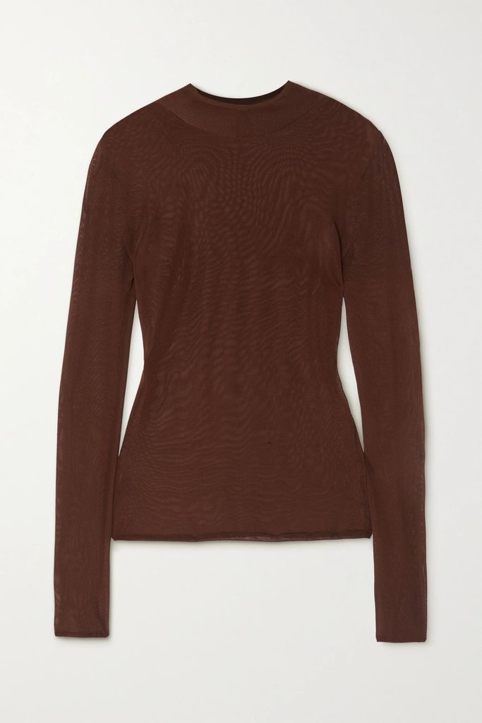 Silk Sweater - Brown