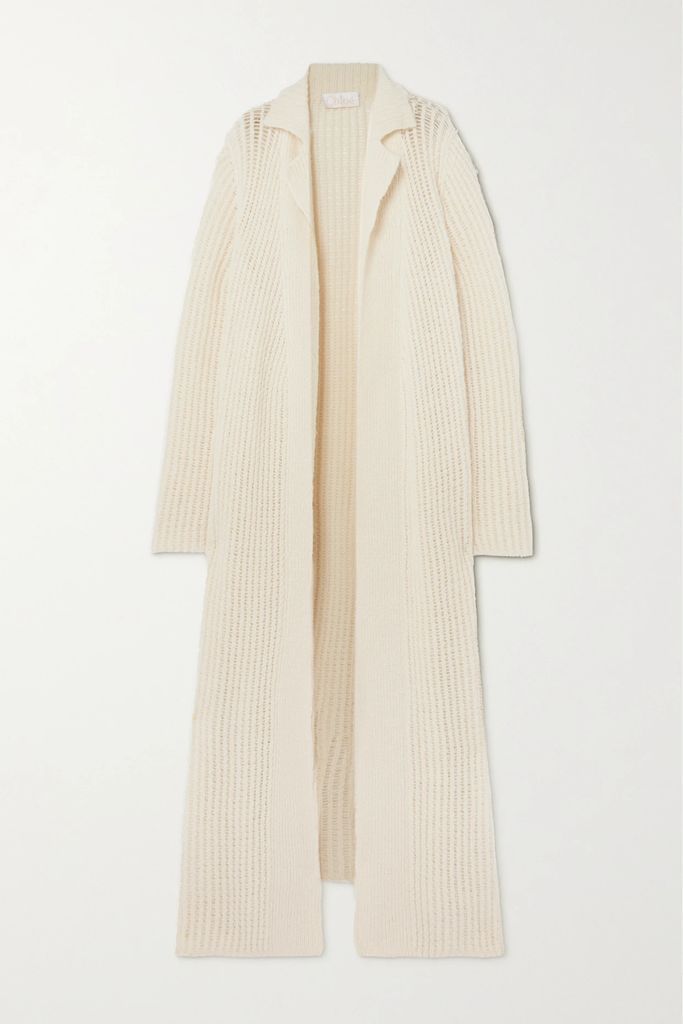 Wool, Silk And Cashmere-blend Cardigan - White