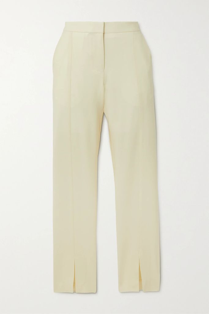 Classico Wool-blend Tapered Pants - Cream