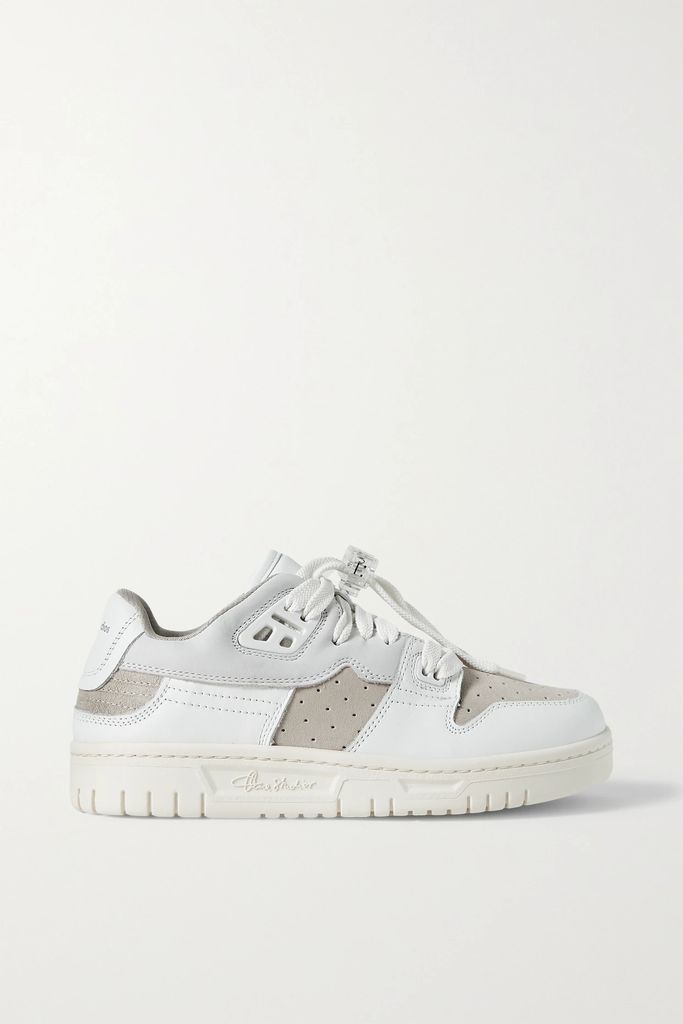 Leather, Suede And Nubuck Sneakers - White