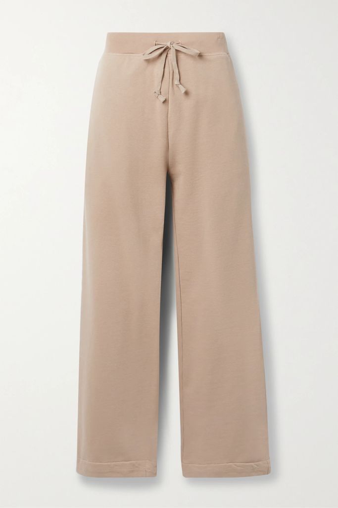 Cotton-jersey Track Pants - Light brown