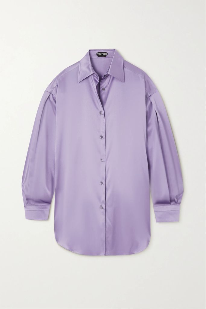 Satin Shirt - Lilac