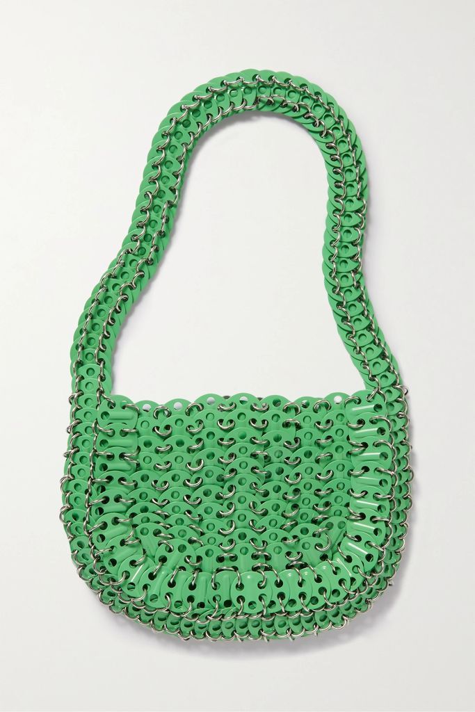 1969 Moon Small Chainmail Shoulder Bag - Bright green