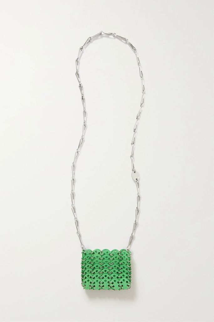 1969 Micro Chainmail Shoulder Bag - Bright green