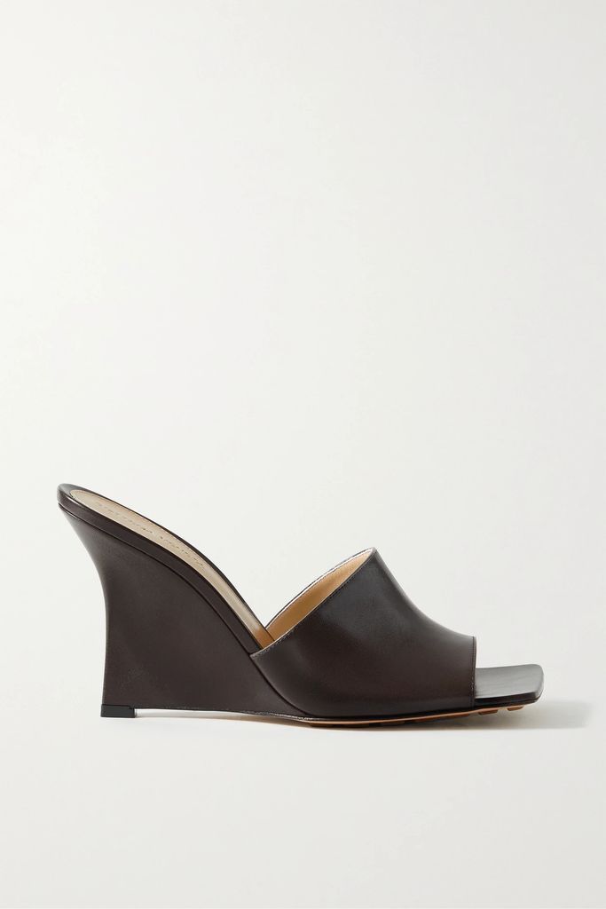 Leather Mules - Brown